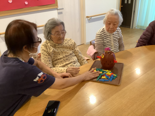 ドキドキします。