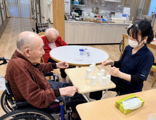 笑顔でゲーム。