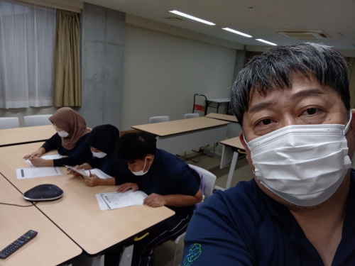 日本語研修参加中